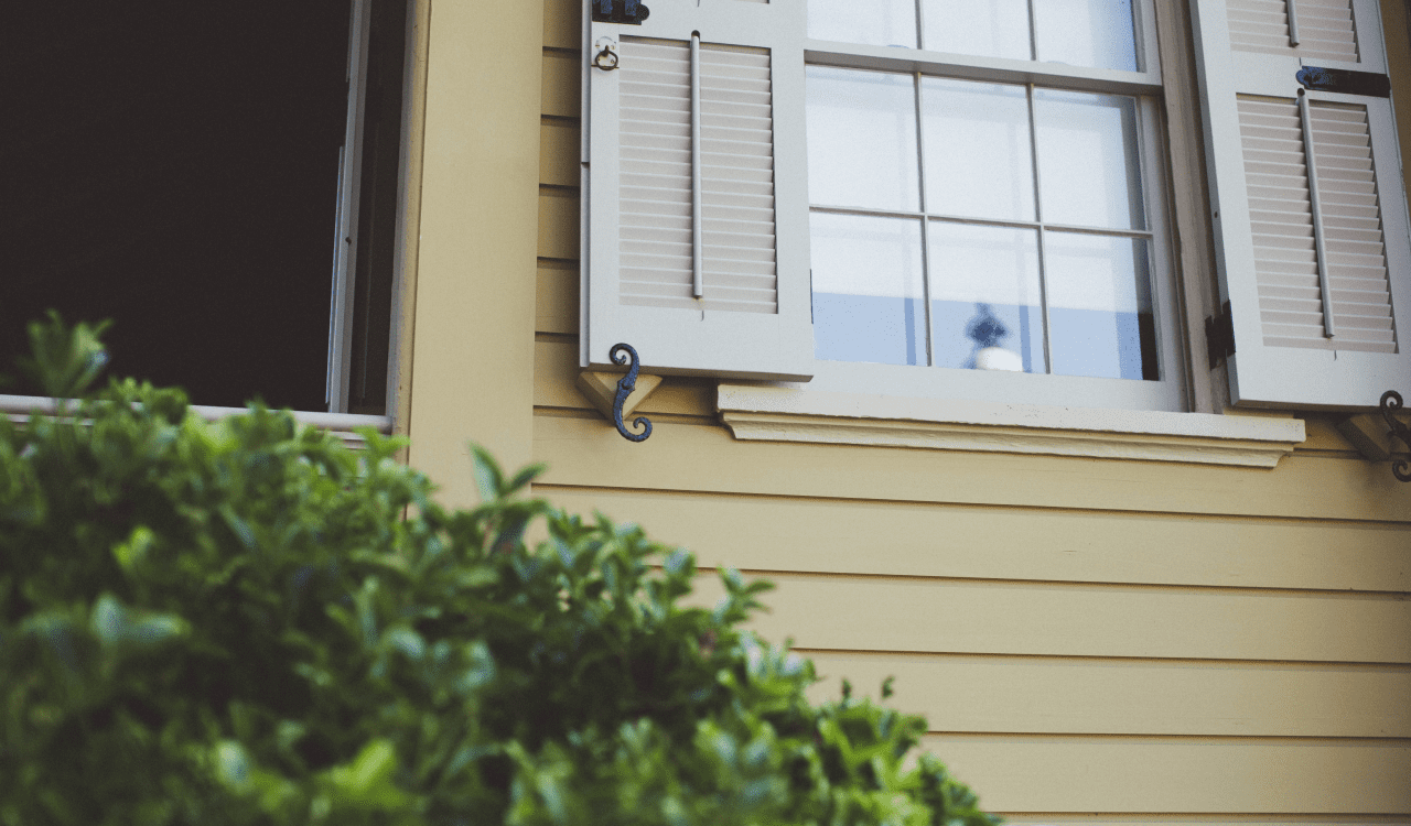 Exterior Vinyl Shutters In Canada. Photo by Todd Kent