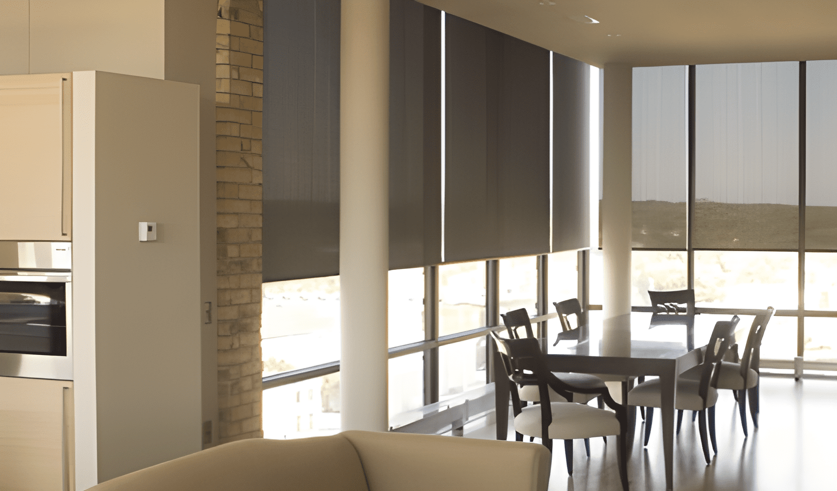 Interior Roller Shades for Kitchen